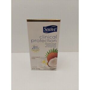 Suave Coconut Kiss Clinical Antiperspirant Deodorant - 1.7 Oz SET OF 3 Exp 12/25